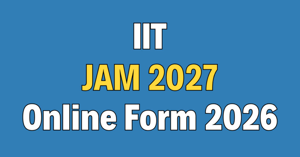 IIT JAM 2027